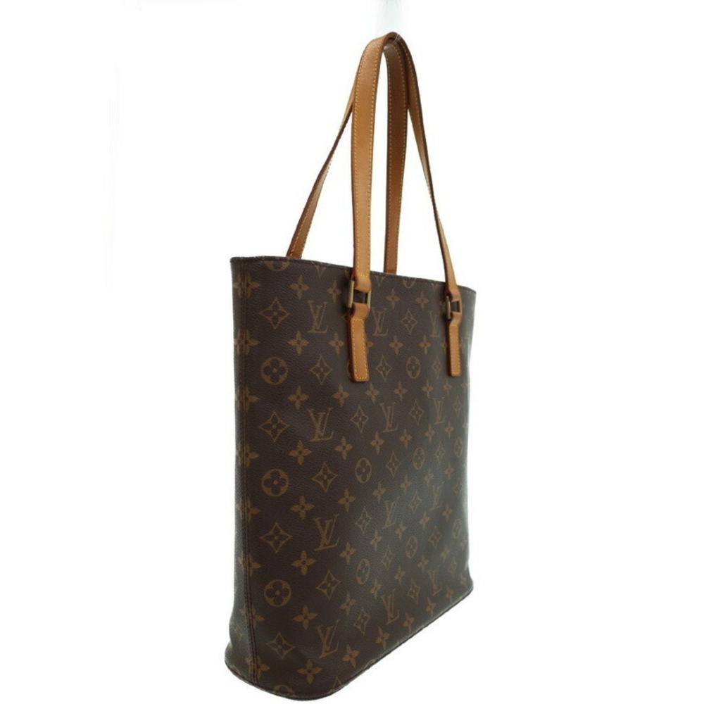 Louis Vuitton Tote Bag Leather Brown Monogram Vavant